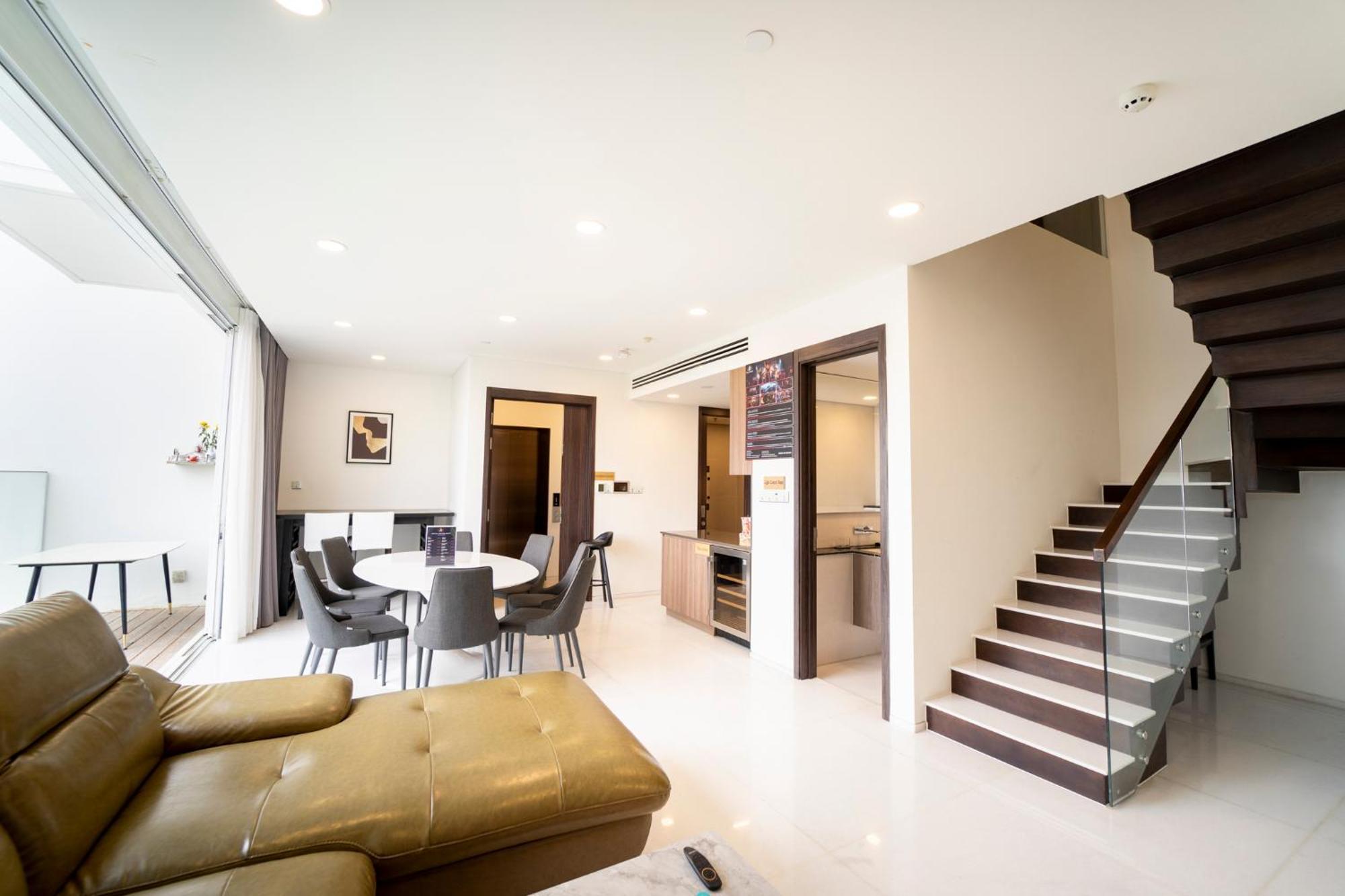 Serenity Saigon Sky Villas - Free One Way Airport Shuttle Ho Chi Minh City Bagian luar foto